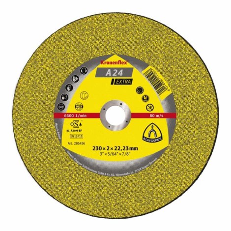 Hiova katkaisulaikka Klingspor A 24 Extra; 125x2,5 mm; X-Lock; 25 kpl.