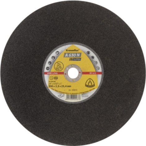 Hiova katkaisulaikka Klingspor A 630 N Supra; 406x3,2 mm; 10 kpl.