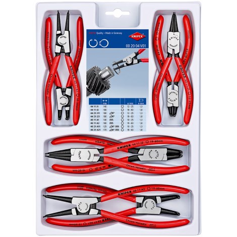 Pihtisetti Knipex 002004V01; 8 kpl.