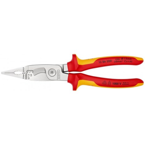 Sähkömiehen pihdit Knipex VDE 1386200; 200 mm