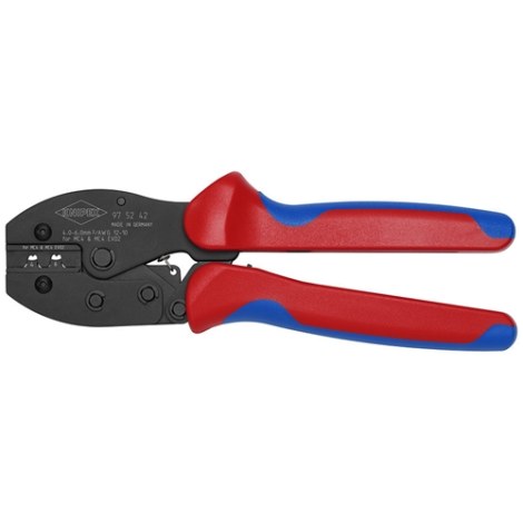 Puristustyökalu eristettyihin kaapelisilmukoihin ja koskettimiin Knipex 975242; 220 mm