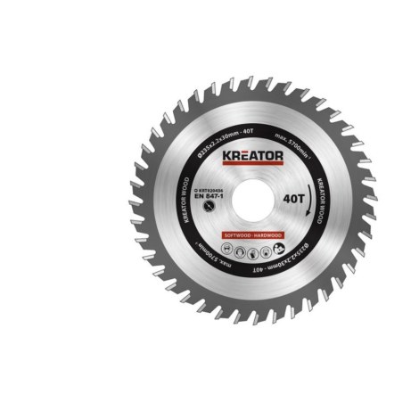 Katkaisulaikka Kreator KRT020436; 235x30 mm; Z40; 15°