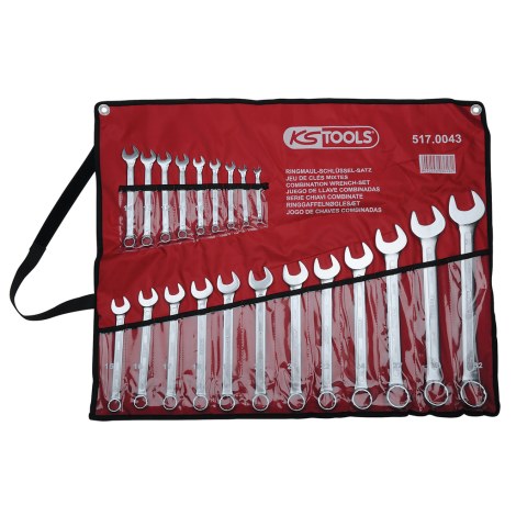 Kiintoavainsarja KS tools 6-32 mm; 21 kpl.