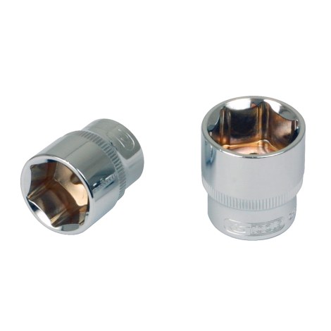 Kuusiohylsy KS tools Chrome+; HEX13; 1/4''; 13 mm
