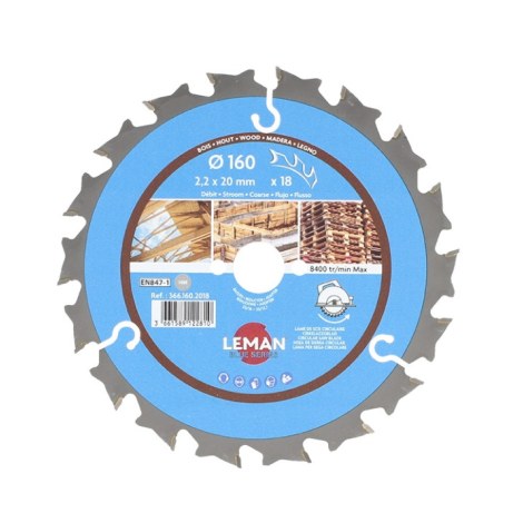 Katkaisuterä puulle LEMAN F366.160.2018; 160x20x2,2 mm Katkaisuterä puulle LEMAN F366.160.2018; 160x20x2,2 mm