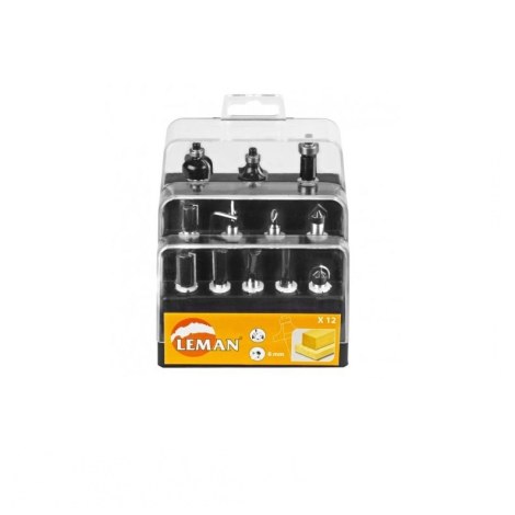 Jyrsinteräsarja  LEMAN F7100.712; 8 mm; 12 kpl.