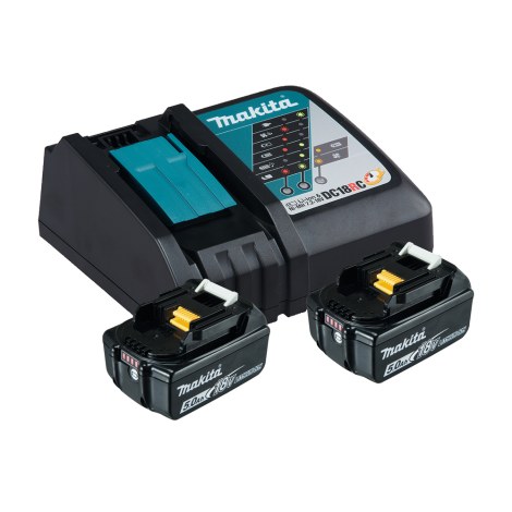 Tarvikesarja Makita 197570-9; 18 V; 2x5,0 Ah akku