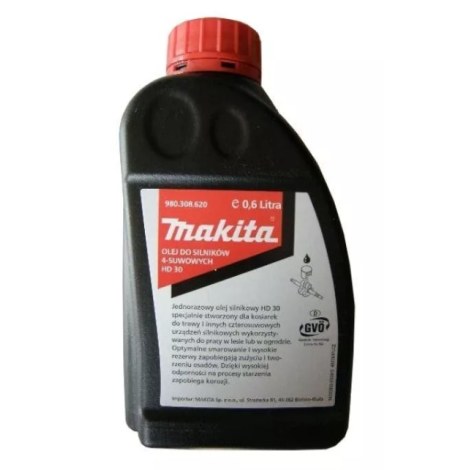 Öljy Makita HD 30 4T; 0,6 l ruohonleikkurin ja puutarhatraktorin moottori