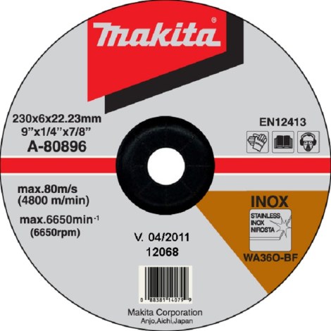 Hiomalaikka Makita WA36O; 230x6 mm
