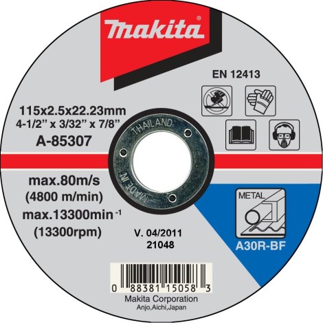 Hiova katkaisulaikka Makita; 230x2,5 mm metalille