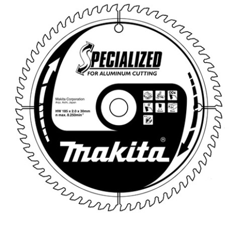 Pöyrösahantetä alumiinille Makita SPECIALIZED; 160x2,4x30,0 mm; Z60; 0°