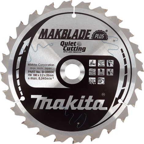 Katkaisuterä puulle Makita; 260x2,3x30,0 mm; Z24; 20°