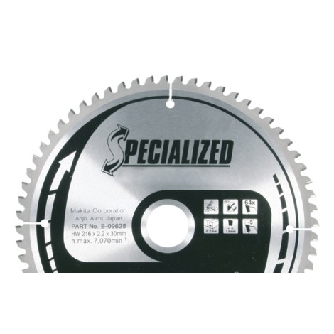 Katkaisuterä puulle Makita; 136x1,4x20,0 mm; Z24; 20°