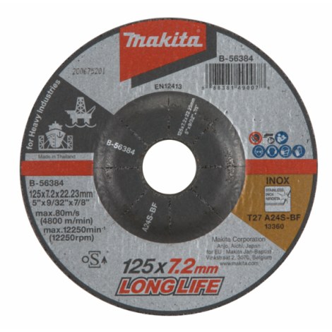 Hiomalaikka Makita B-56384; 125x22,23 mm