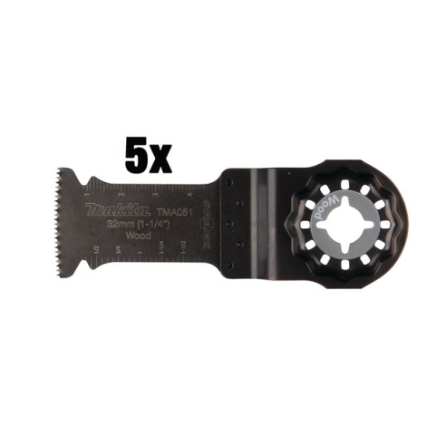 Tarkkuusleikkuuterä Makita B-64858-5; 32 mm; 5 kpl.