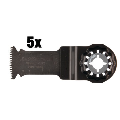 Tarkkuusleikkuuterä Makita B-64886-5; 32 mm; 5 kpl.