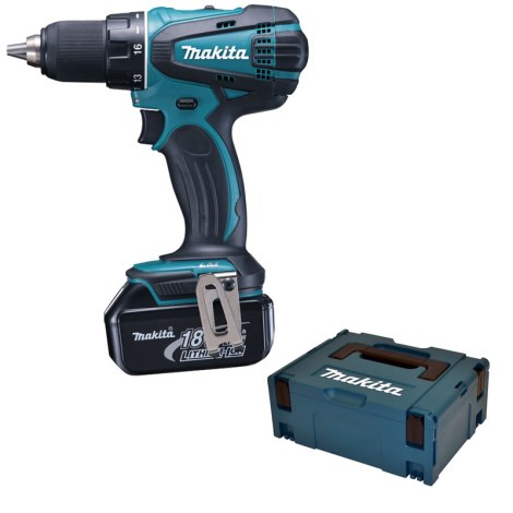 Pora/ruuvinväännin Makita BDF456RFJ; 18 V; 2x3,0 Ah akku