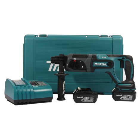 Akkuporavasara Makita BHR241RFE; 1 J; SDS-plus; 18 V; 2x3,0 Ah akku