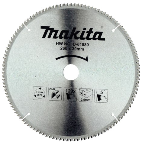 Katkaisulaikka Makita D-61880; 260x30 mm; Z120