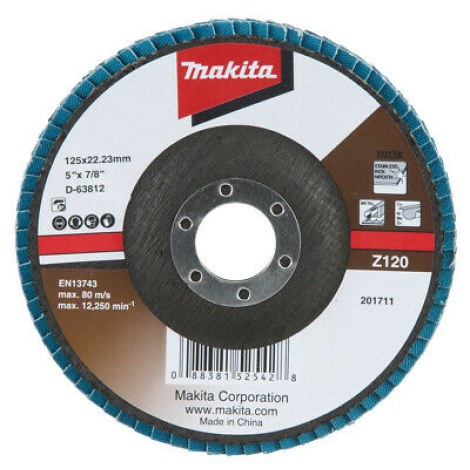 Lamellihiomalaikka  Makita Economy type; 125 mm; Z120; 10 kpl.