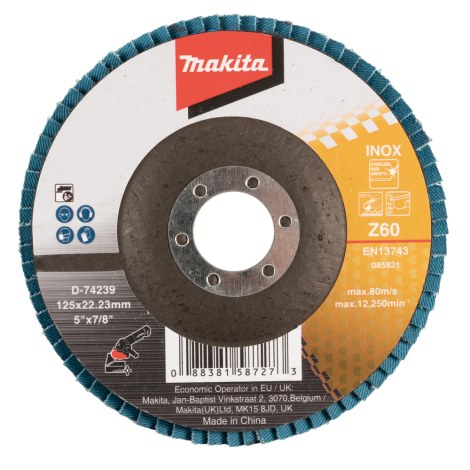 Lamellihiomalaikka  Makita D-74239; 125x22,3 mm; Z60