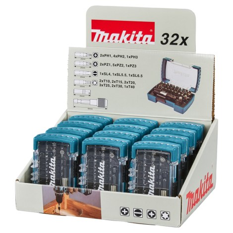 Minikoon mac-tarvikesarjat Makita D-74762-12; 384 kpl.