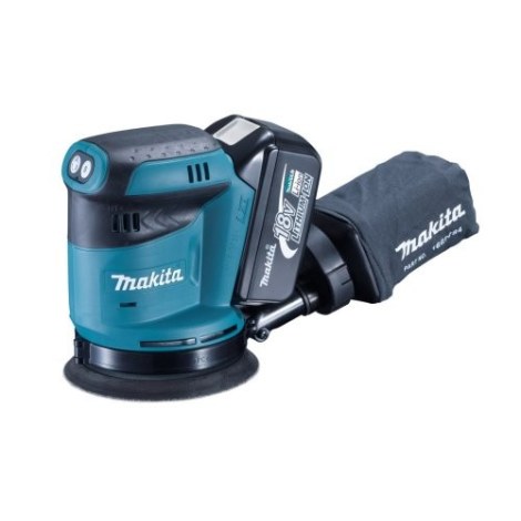 Epäkeskohiomakone Makita DBO180RMJ; 18 V; 2x4,0 Ah akkukäyttöinen