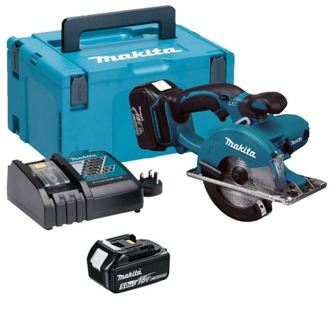 Akkupyörösaha Makita DCS550RTJ; 18 V; 2x5,0 Ah akku