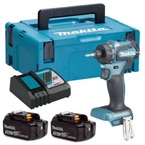Pora/ruuvinväännin Makita DDF083RFJ; 18 V; 2x3,0 Ah akku