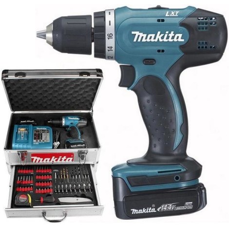 Pora/ruuvinväännin Makita DDF343SHEX; 14,4 V; 2x1,3 Ah akku