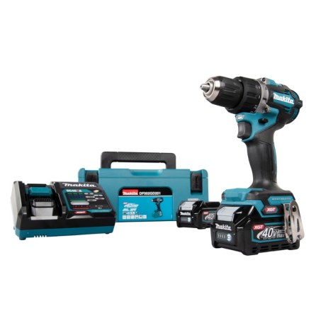Pora/ruuvinväännin Makita DF002GD201; 40 V; 2x2,5 Ah akku