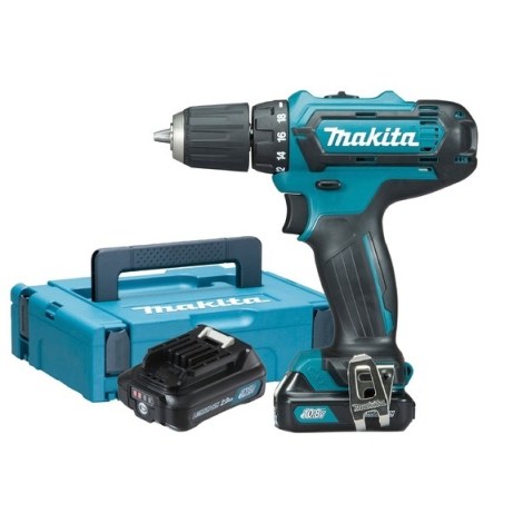 Pora/ruuvinväännin Makita DF331DSAJ; 10,8 V; 2x2,0 Ah akku