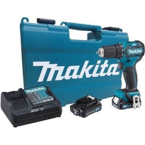 Pora/ruuvinväännin Makita DF332DSAE; 12 V; 2x2,0 Ah akku