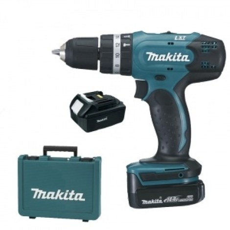 Iskupora / ruuvinväännin Makita DHP343SYE; 14,4 V; 2x1,5 Ah akku