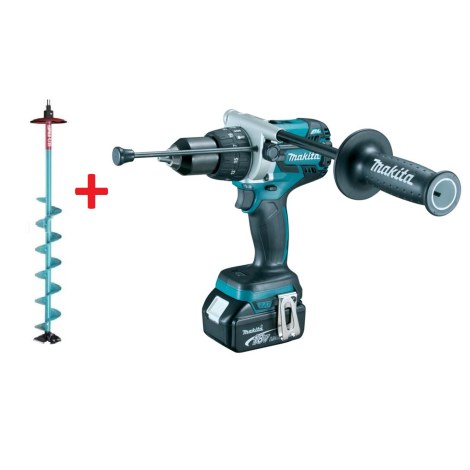 Iskupora / ruuvinväännin Makita DHP481RTJ; 18 V; 2x5,0 Ah akku + jääkaira