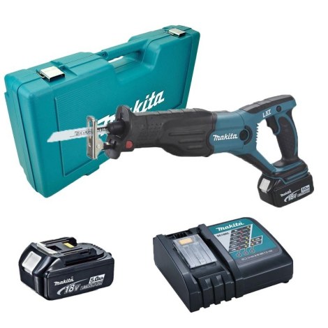 Akkupuukkosaha Makita DJR181RTE; 18 V; 2x5,0 Ah akku