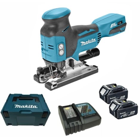 Akkupistosaha Makita DJV181RTJ; 18 V; 2x5,0 Ah akku