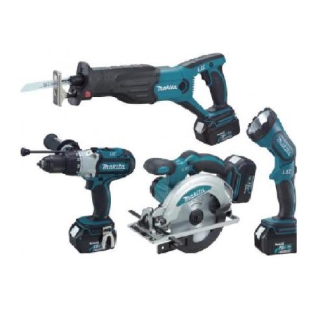 Työkalusarja  Makita DK1804FL (DJR181Z + BHP451RFE + BSS610); 14,4 V; 2x3,0 Ah akku