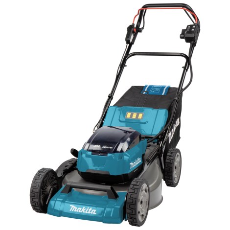 Akkukäyttöinen ruohonleikkuri itsevetävä Makita DLM532PT4; 2x18 V; 4x5,0 Ah akku
