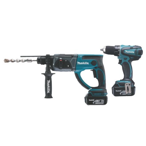Työkalusarja  Makita DLX2032X (DDF456 + DHR202); 18 V; 2x3,0 Ah akku
