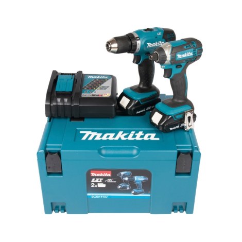 Työkalusarja Makita DLX2141AJ (DDF453 + DTD152); 18 V; 2x2,0 Ah akku