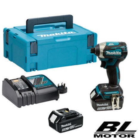 Iskuruuvinväännin Makita DTD154RTJ; 18 V; 2x5,0 Ah akku