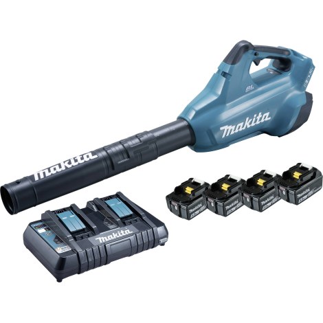 Akku lehtipuhallin Makita DUB362PT4; 2x18 V; 4x5,0 Ah akku