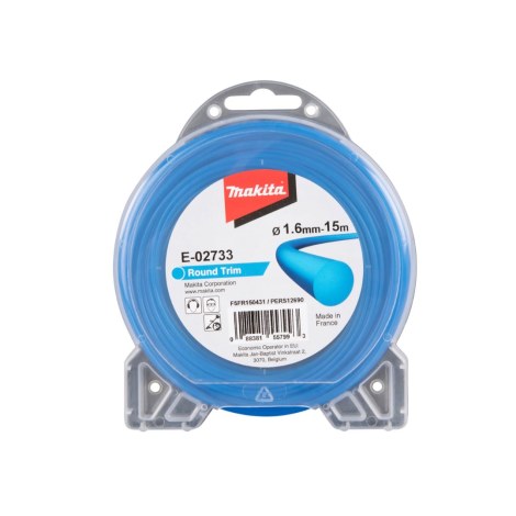Leikkuulanka Makita; 1,6 mm/15 m; pyöreä