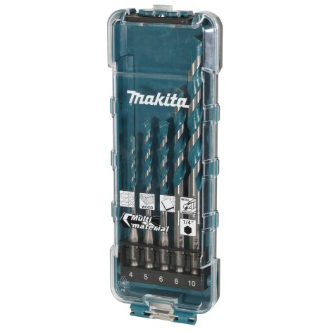 Poranteräsarja Makita E-16732; 1/4''; 4-10 mm; 5 kpl.