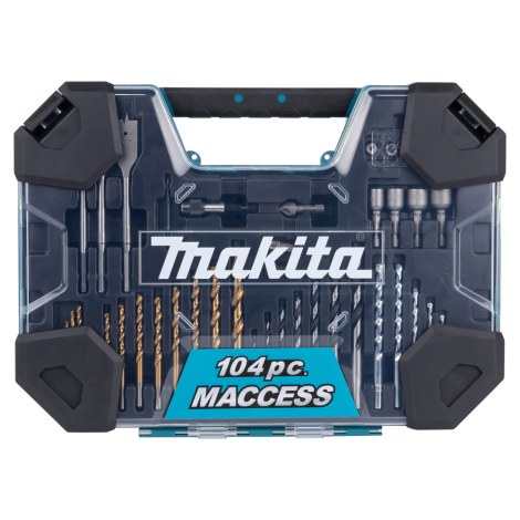 Pora- ja ruuvipääsetti Makita E-22604; 104 kpl.