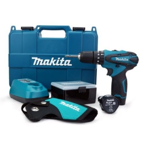 Iskupora / ruuvinväännin Makita HP330DWE3; 10,8 V; 3x1,3 Ah akku