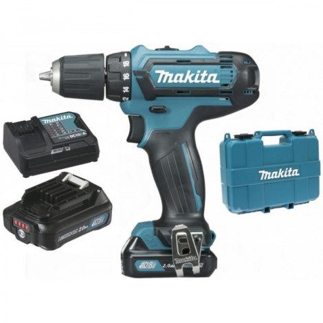 Iskupora / ruuvinväännin Makita HP331DSAE; 10,8 V; 2x2,0 Ah akku