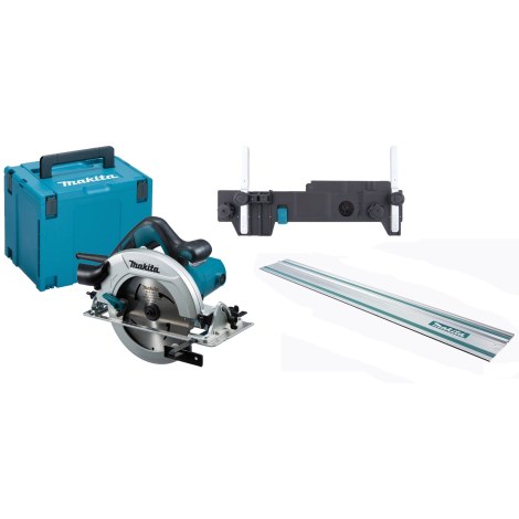 Pyörösaha Makita HS7601J + Adapteri + Ohjainkisko 1,4m