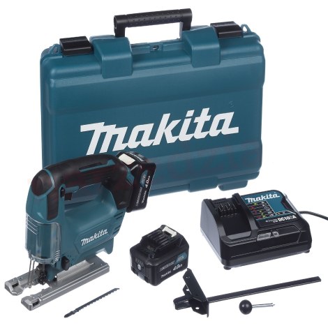 Akkupistosaha Makita JV101DSME; 12 V; 2x4,0 Ah akku